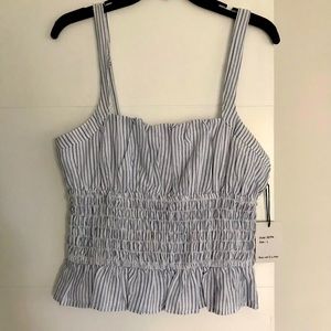 Ladies Cute Top - with pucker detail and adjustable straps.